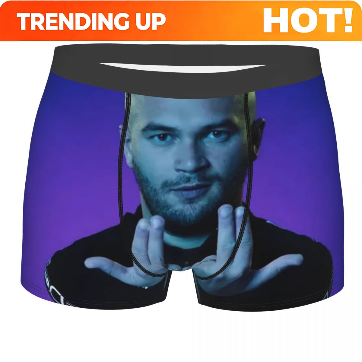 Boyshort Underwear - Мужские трусы-боксеры с принтом французского рэпера