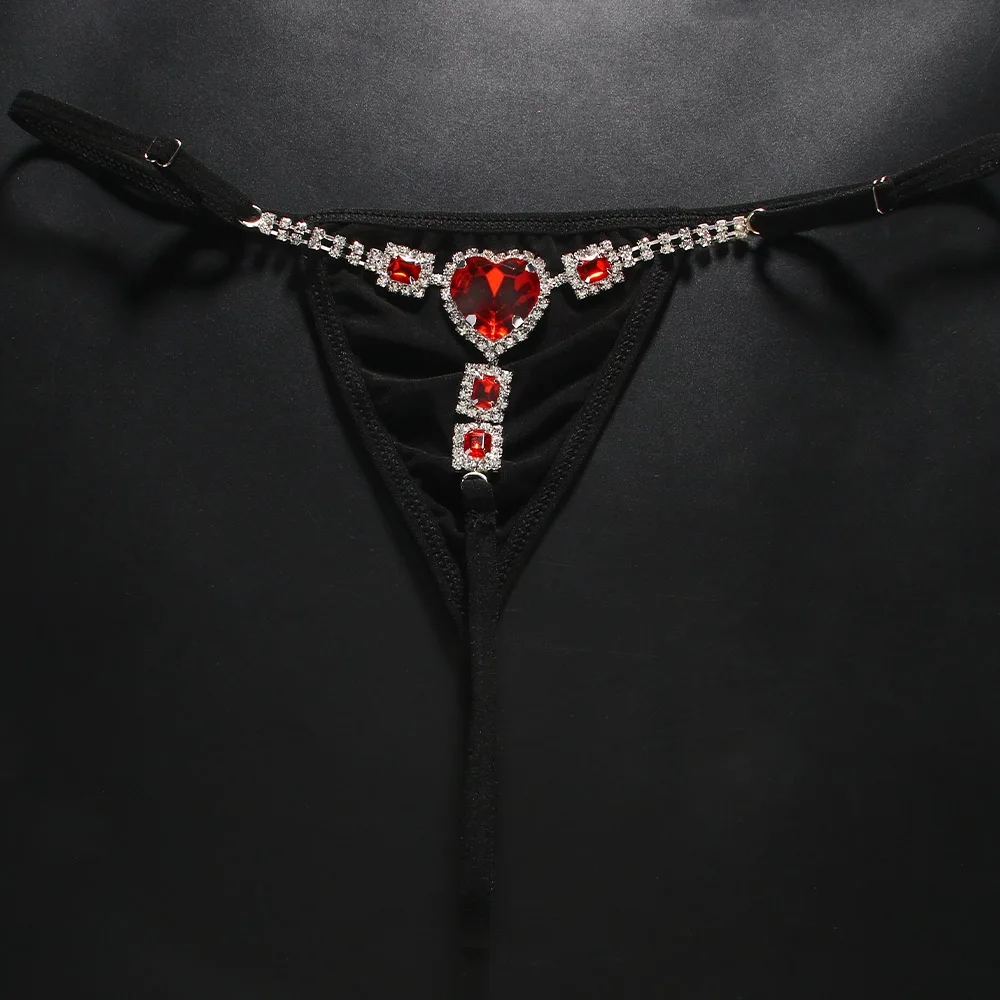 Красные стринги с кристаллами  – обзор и цена Thong Bikini Women