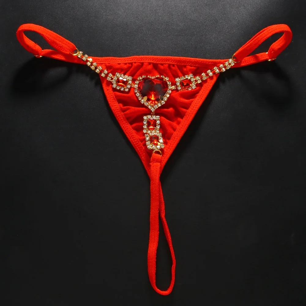Красные стринги с кристаллами  – обзор и цена Thong Bikini Women
